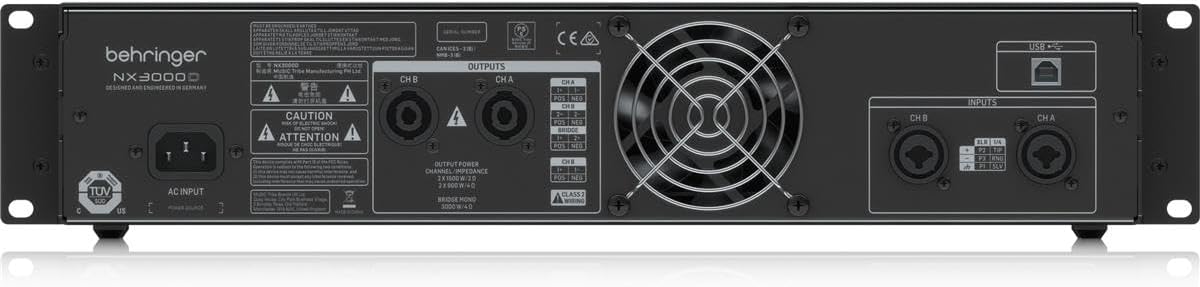 Behringer NX3000D Power Amplifier with DSP 3000W