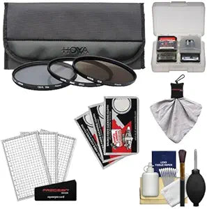 Hoya K-55502-03 58mm Digital Filter Set UV, CPL, ND8 with Case