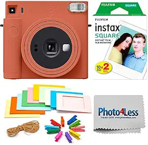 Fujifilm Instax Square SQ1 Instant Camera Bundle - Terracotta Orange