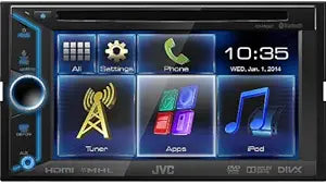 JVC Double DIN Bluetooth Car Stereo Touchscreen Receiver — main product image