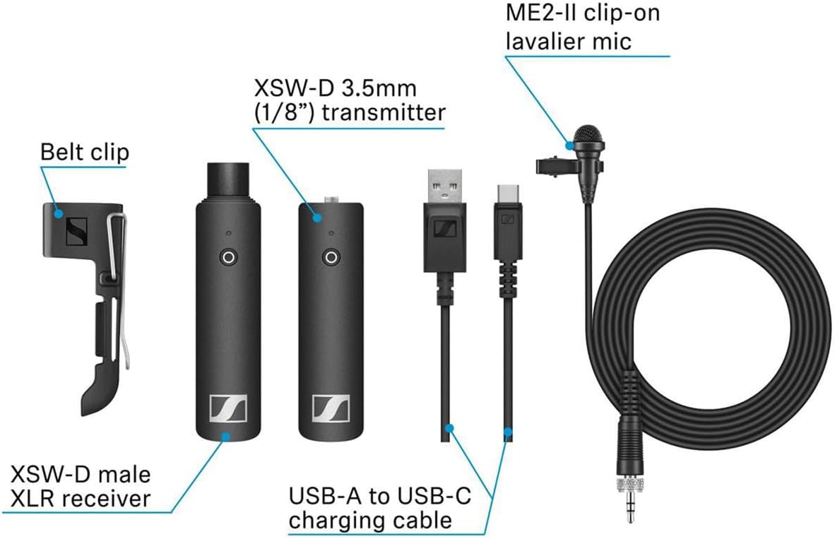 Sennheiser 508485: Wireless Lavalier Microphone Set