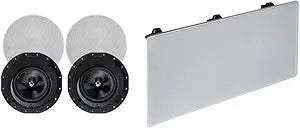 Monoprice Carbon Fiber In-Ceiling/In-Wall Speaker Set — main product image