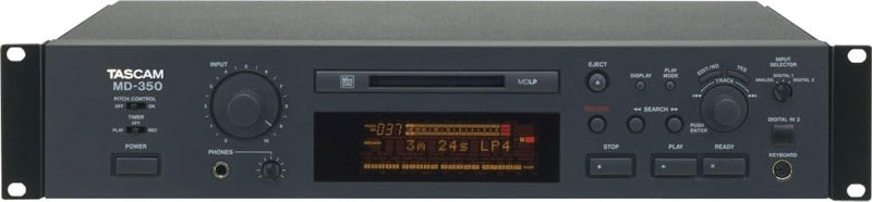 Tascam MD-350 MiniDisc Recorder/Player for Live Sound — main product image