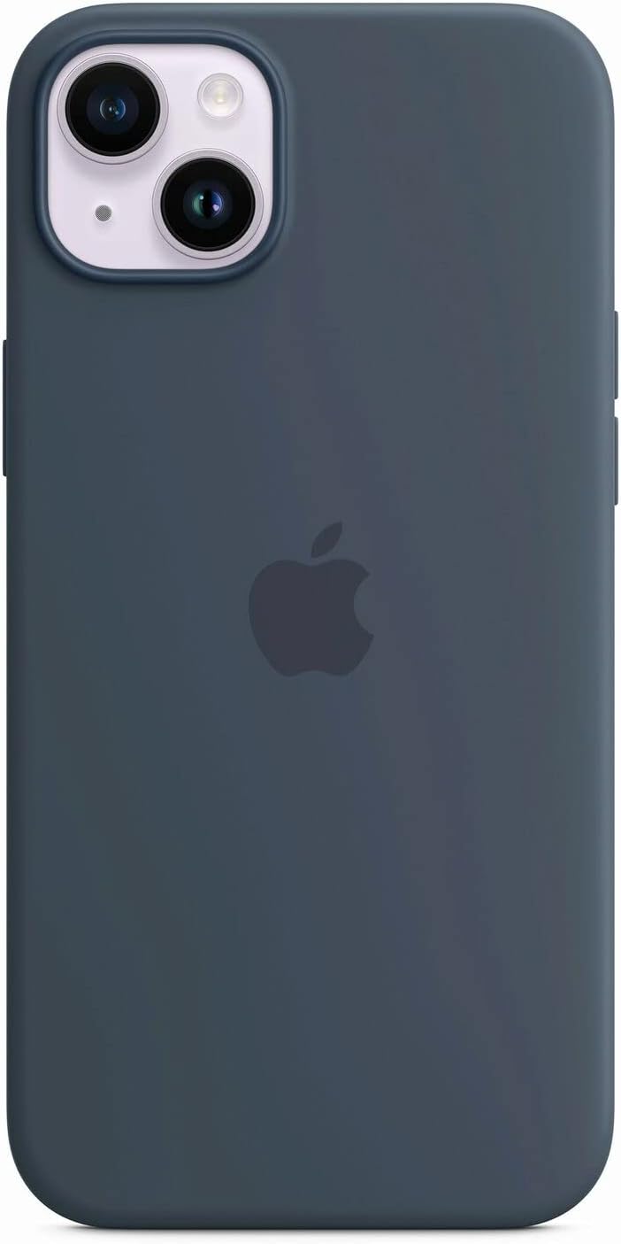 Apple iPhone 14 Plus Silicone Case Storm Blue MagSafe