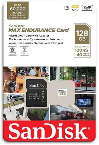 SanDisk SDSQQVR-128G 128GB Max Endurance MicroSD Card