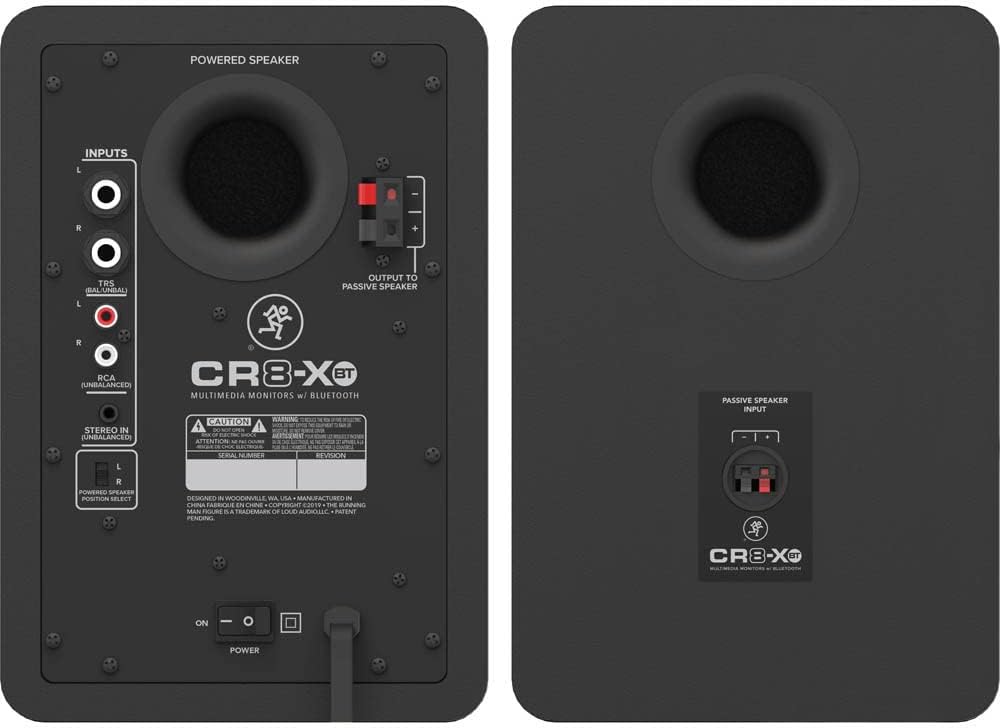 Mackie CR8-XBT 8" Multimedia Monitors Bluetooth Studio Bundle