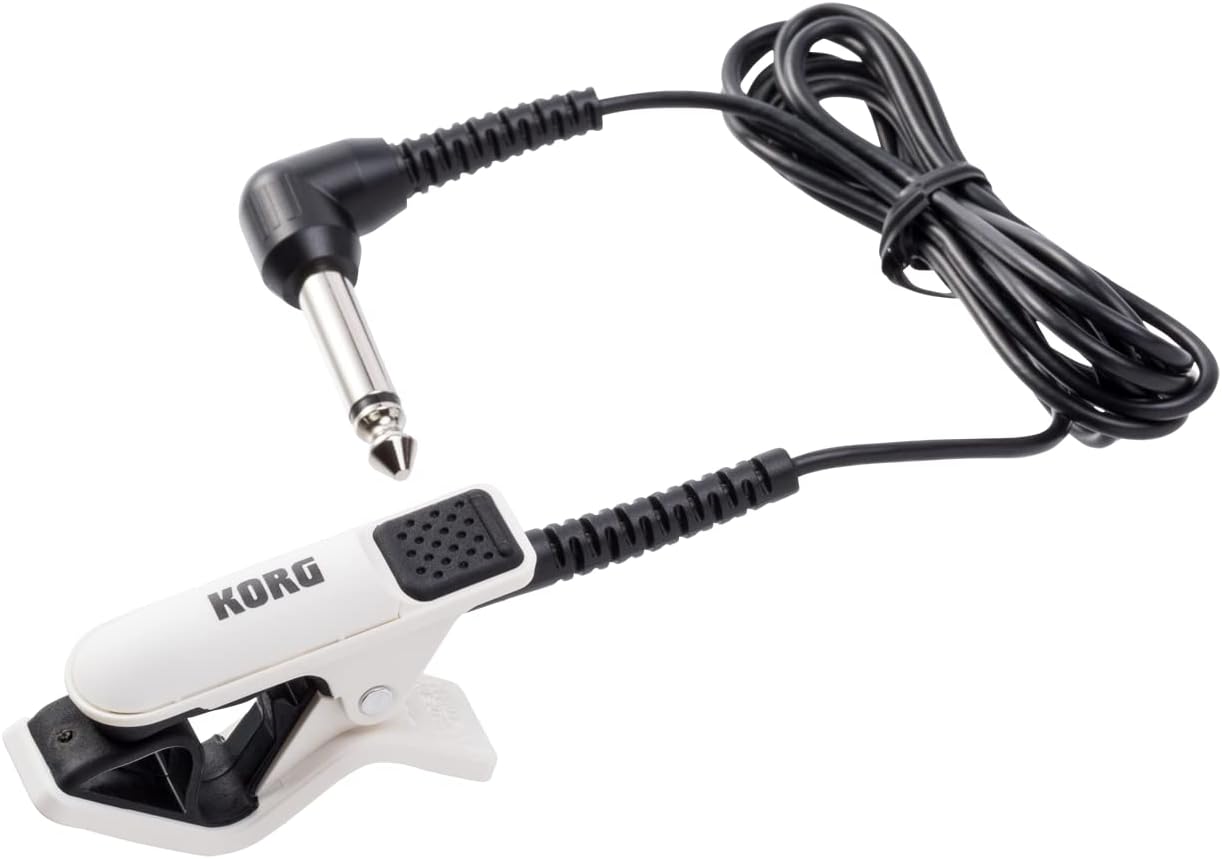 Korg CM300WHBK Clip-On Contact Microphone Tuner