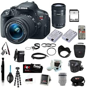 Canon 8595B003 EOS Rebel T5i DSLR Camera with 18-55mm & 55-250mm Lenses