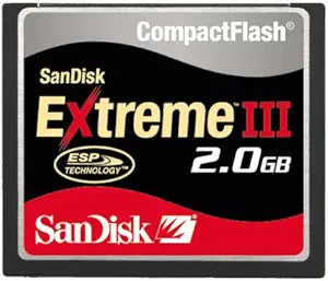 SanDisk SDCFX3-2048-901 2GB Extreme III CompactFlash Card