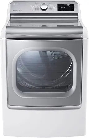 LG DLGX7701WE 9.0 Cu. Ft. SteamDryer White Gas Dryer — main product image
