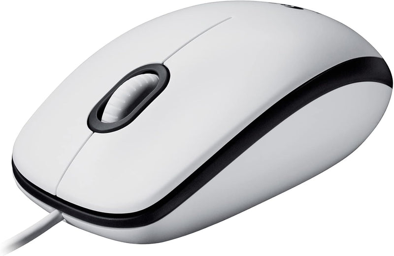 Logitech 910-005004 M100 Wired USB Mouse White — main product image