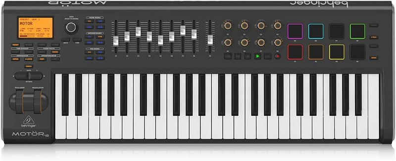 Behringer MOTÖR 49 MIDI Keyboard Controller Motorized Faders — main product image