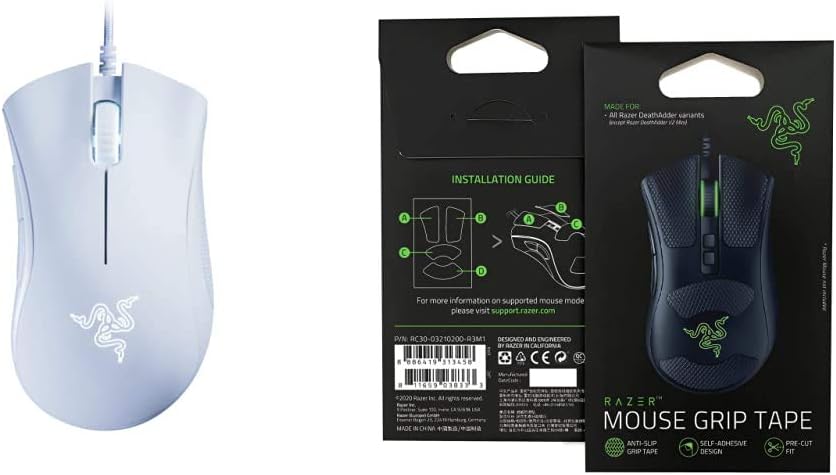Razer Essential DeathAdder Mouse Mercury White