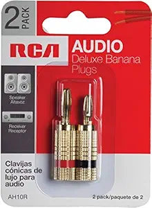 RCA AH10 Deluxe Banana Speaker Wire Connectors — main product image