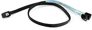 Monoprice 108187 Mini SAS to SATA Forward Breakout Cable