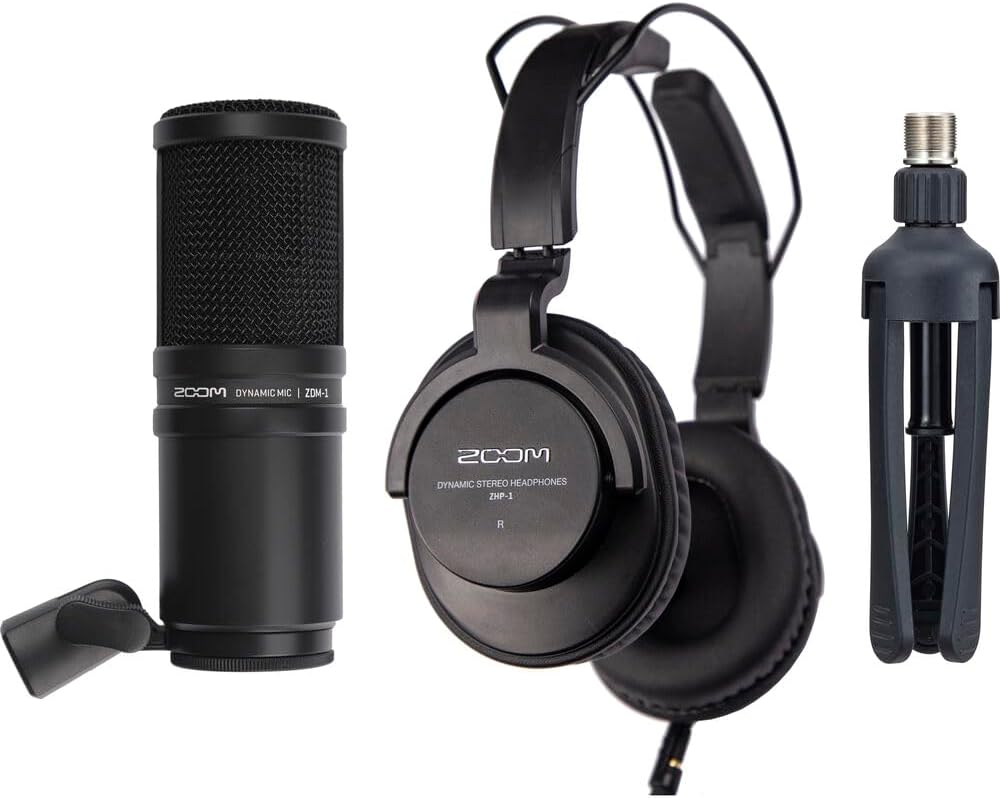 Zoom ZDM-1 Podcast Mic Pack Dynamic Microphone Kit