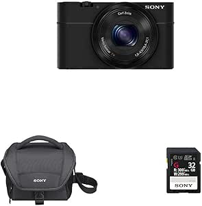 Sony DSC-RX100/B 20.2MP Digital Camera Bundle