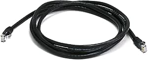 Monoprice 102302 Cat6 Ethernet Cable - 7ft Black