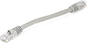 Monoprice 107500 Cat6 Ethernet Cable 0.5FT Gray