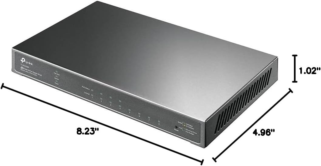 TP-Link TL-SG2008P 8-Port Gigabit PoE+ Smart Switch