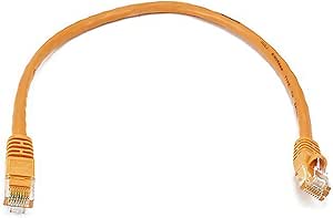 Monoprice 103412 Cat6 Ethernet Patch Cable 1ft Orange — main product image