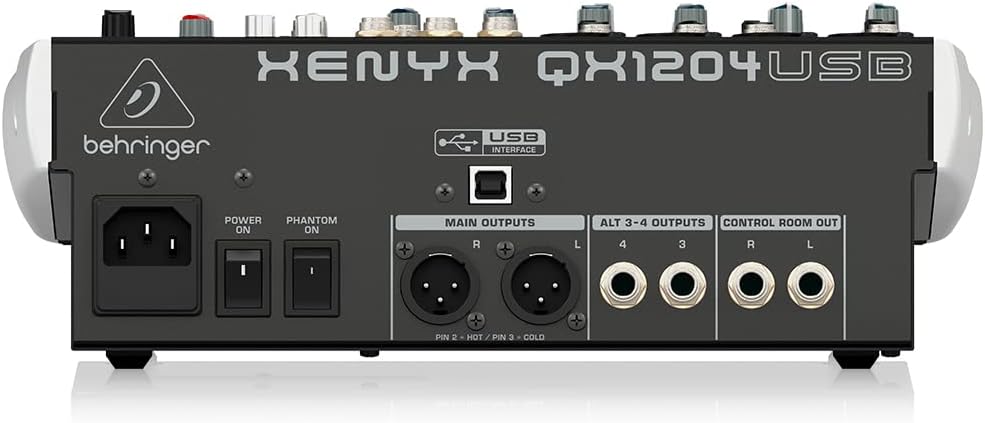 Behringer QX1204USB Xenyx 12-Input USB Audio Mixer
