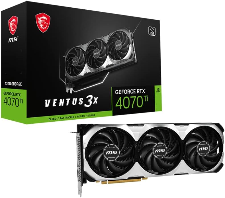 MSI GeForce RTX 4070 Ti VENTUS 3X 12G OC Graphics Card — main product image