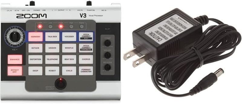 Zoom V3 Vocal Processor Pedal Harmony Effects — main product image
