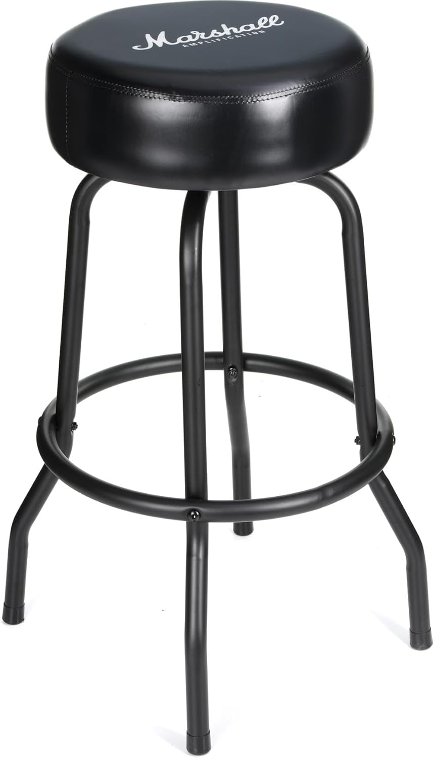 Marshall Logo Bar/Guitar Stool - Black