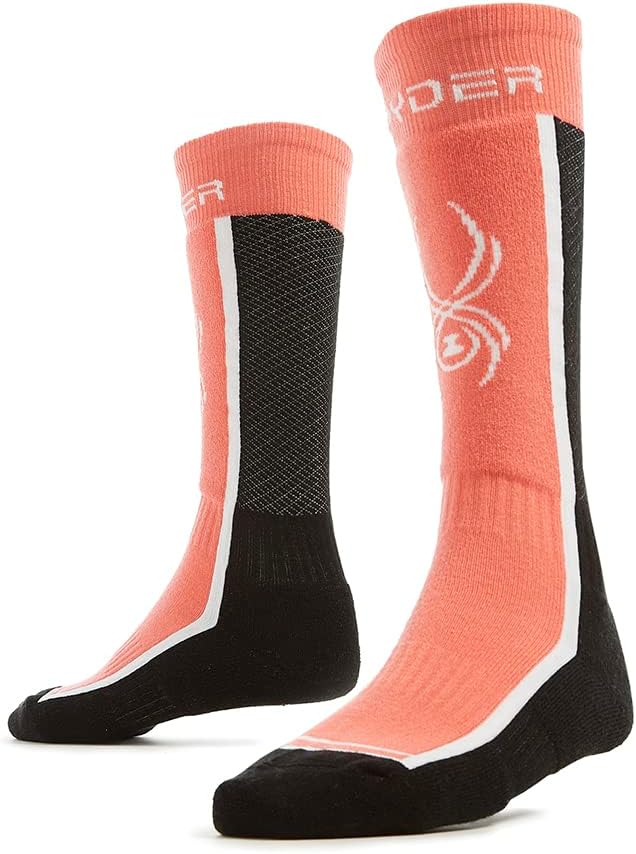 Spyder 192636406407 Girl's Sweep Ski Socks - Tropic Small — main product image