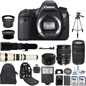 Canon 6D DSLR Camera Lens Bundle