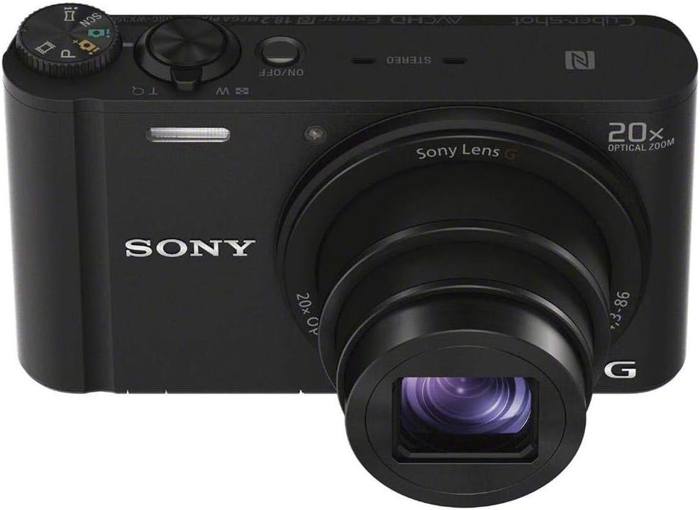Sony DSCWX350/B 18MP Digital Camera Black 20x Zoom