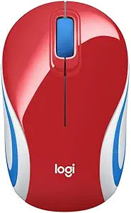 Logitech 910-002737 M187 Wireless Mini Mouse Red