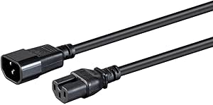 Monoprice 142052 Heavy Duty Power Cable 1ft C14 to C15 — main product image