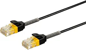 Monoprice 134663 Cat6 SlimRun Ethernet Patch Cable - 1 ft - Black
