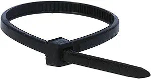Monoprice 4-Inch 18LBS Black Cable Ties 200-Pack