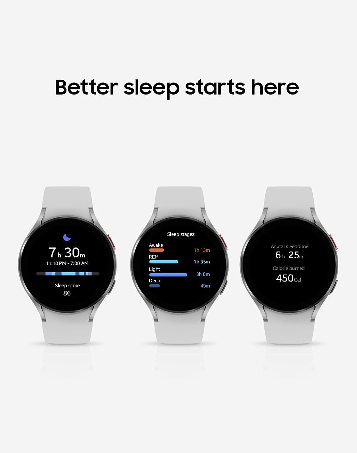 Samsung 656942408147 Galaxy Watch 4 44mm Silver - Renewed