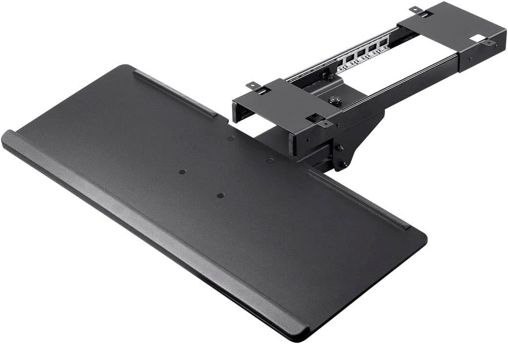 Monoprice 124639 Adjustable Ergonomic Keyboard Tray - Black