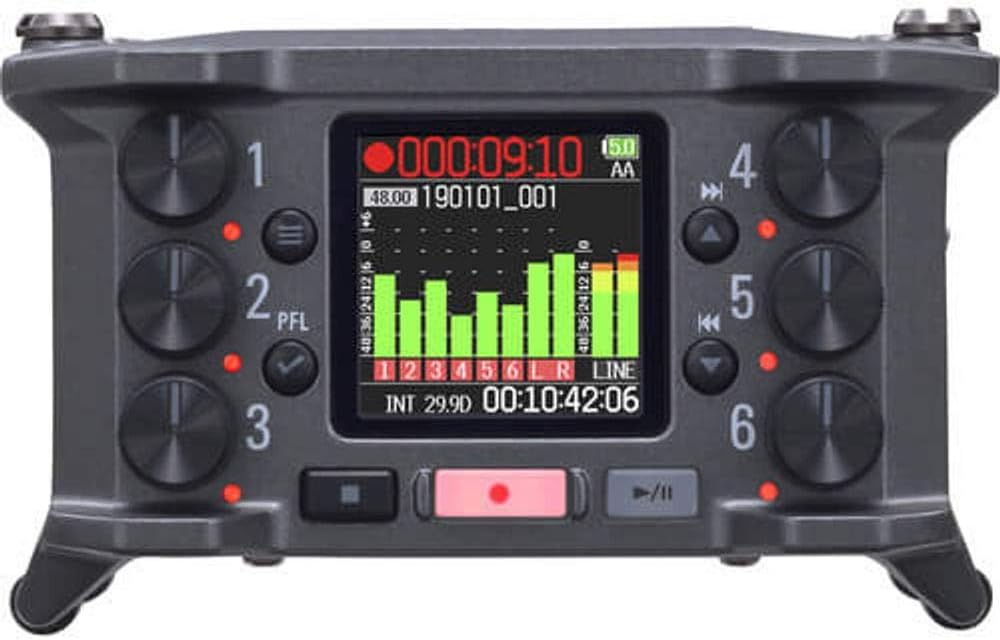 Zoom F6 Multitrack Field Recorder with Bluetooth Adapter
