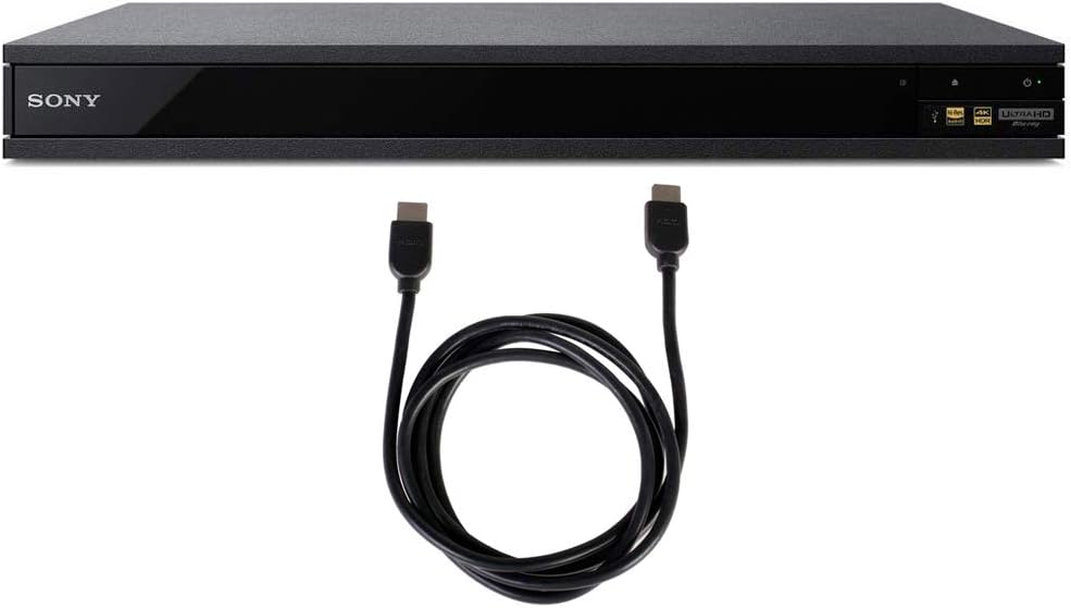 Sony E1SNUBPX800M2 4K UHD Blu-ray Player HDMI Cable Bundle