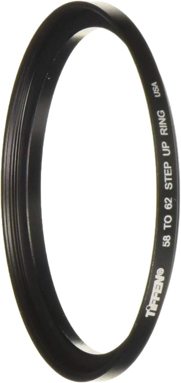 Tiffen 5862SUR 58-62mm Step Up Filter Ring - Aluminum