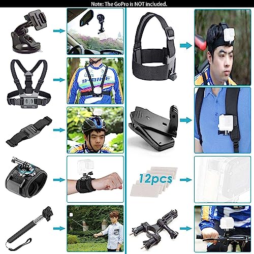 Navitech 50-in-1 Action Camera Accessories Kit with EVA Case — main product image