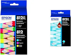 Epson T812 High Capacity DURABrite Ultra Ink Combo Pack