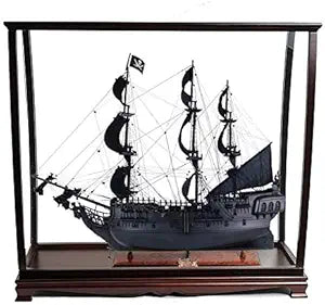 Misc Black Pearl Pirate Ship Model Display Case — main product image
