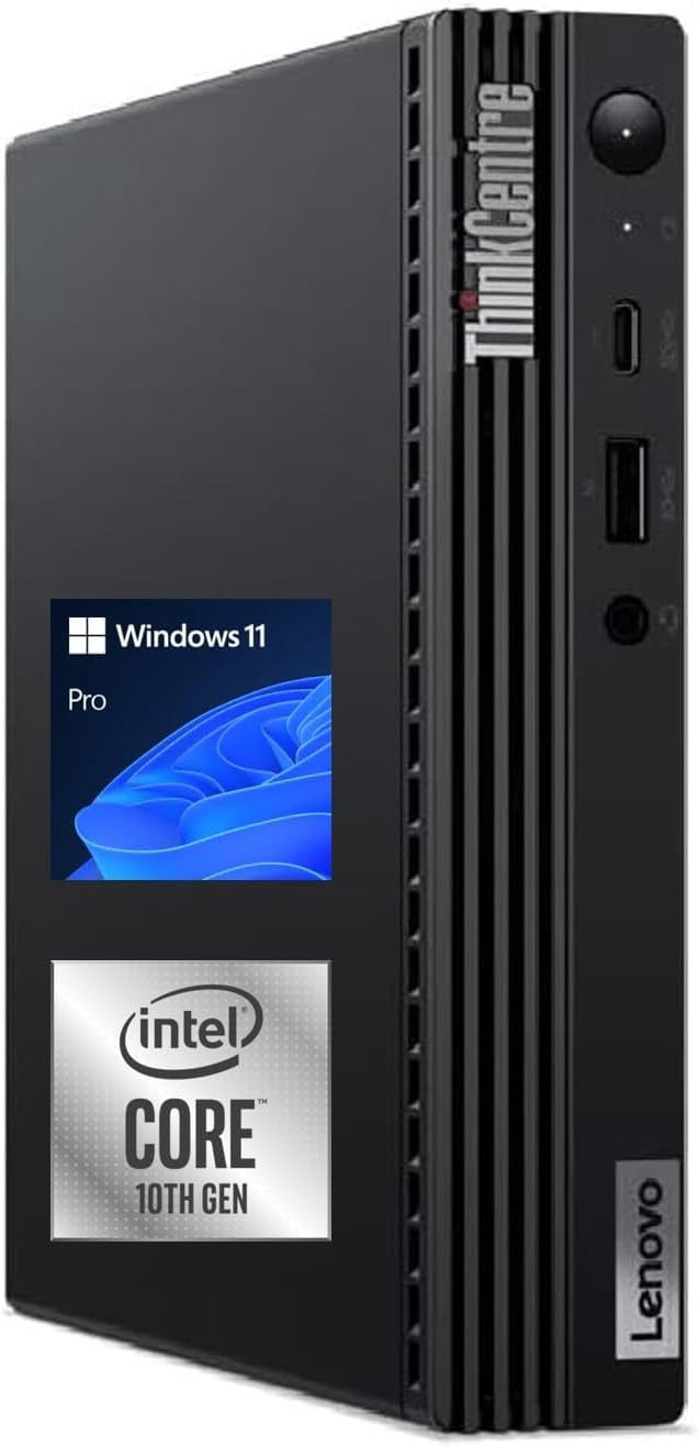 Lenovo M60e Intel Mini Desktop PC with Windows 11 Pro — main product image