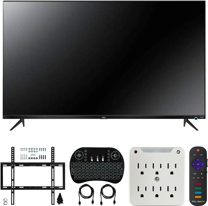 TCL 55S525 55-Inch 4K Roku TV Bundle — main product image