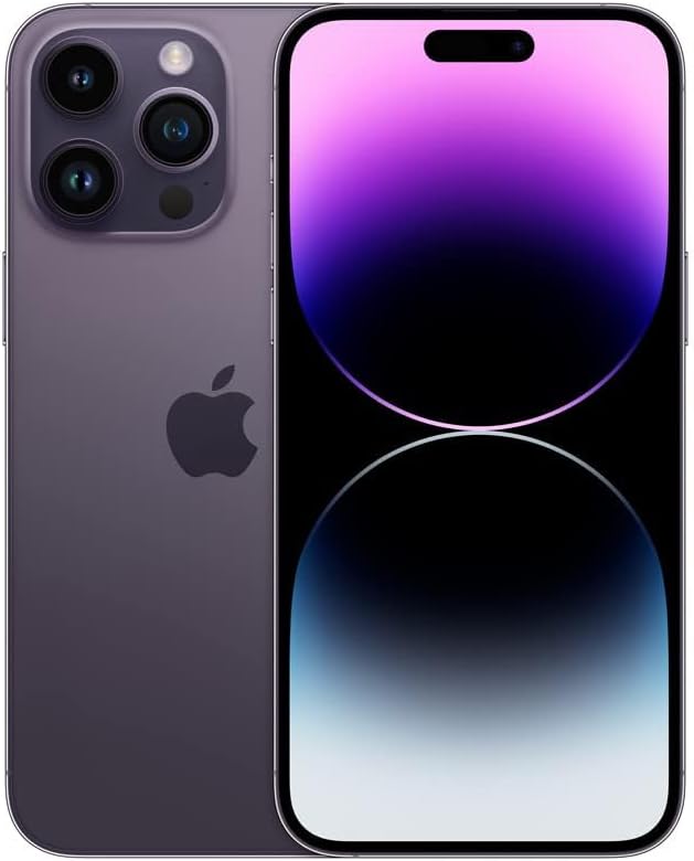 Apple iPhone 14 Pro Max 256GB Deep Purple Unlocked Renewed