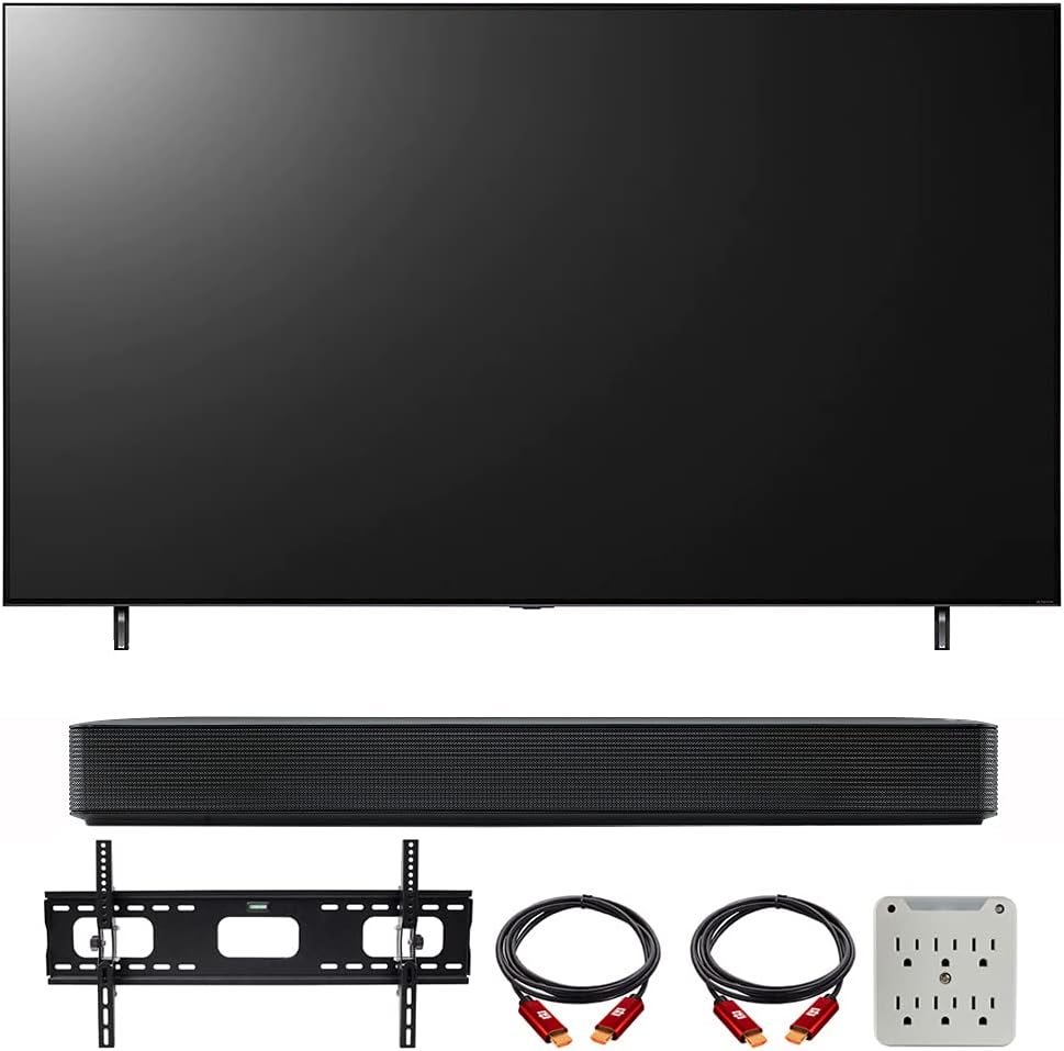 LG E28LG55NANO90UPA 55" 4K NanoCell TV Bundle with SK1 Sound Bar