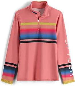 Spyder Womens Ombre Half Zip T-Neck - Breathable Warmth — main product image