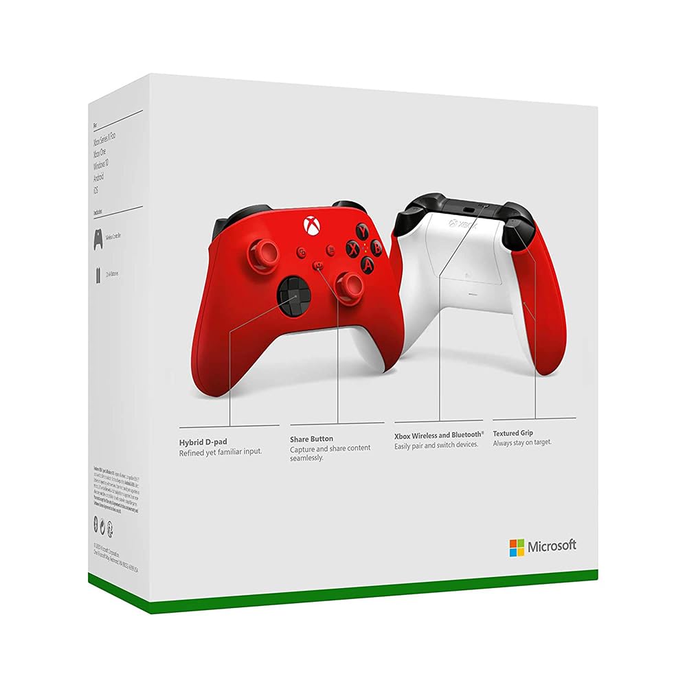 Microsoft FBAE2MSQAU00011 Xbox Wireless Controller Pulse Red 2-Pack